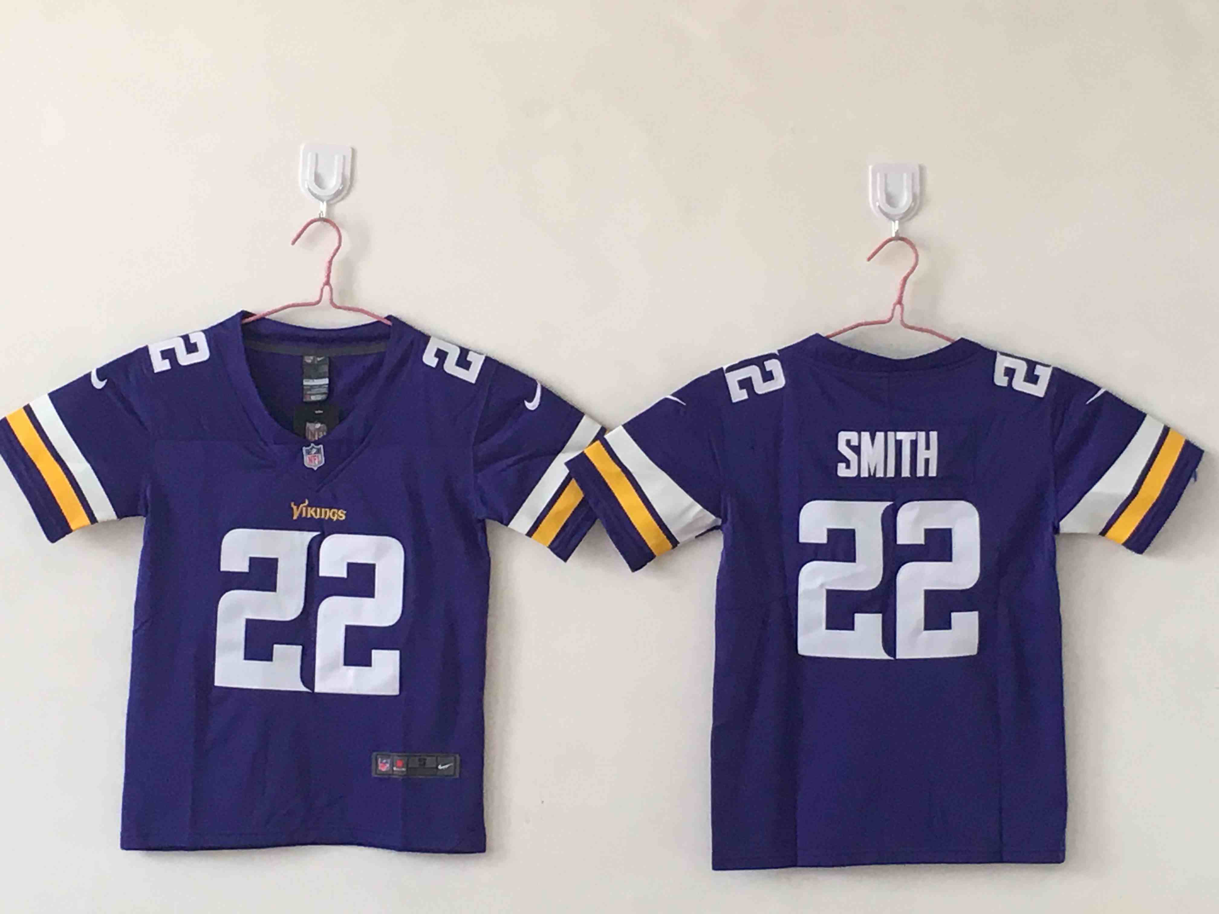 Youth Minnesota Vikings #22 Harrison Smith Purple Vapor Untouchable Limited NFL Stitched Jersey