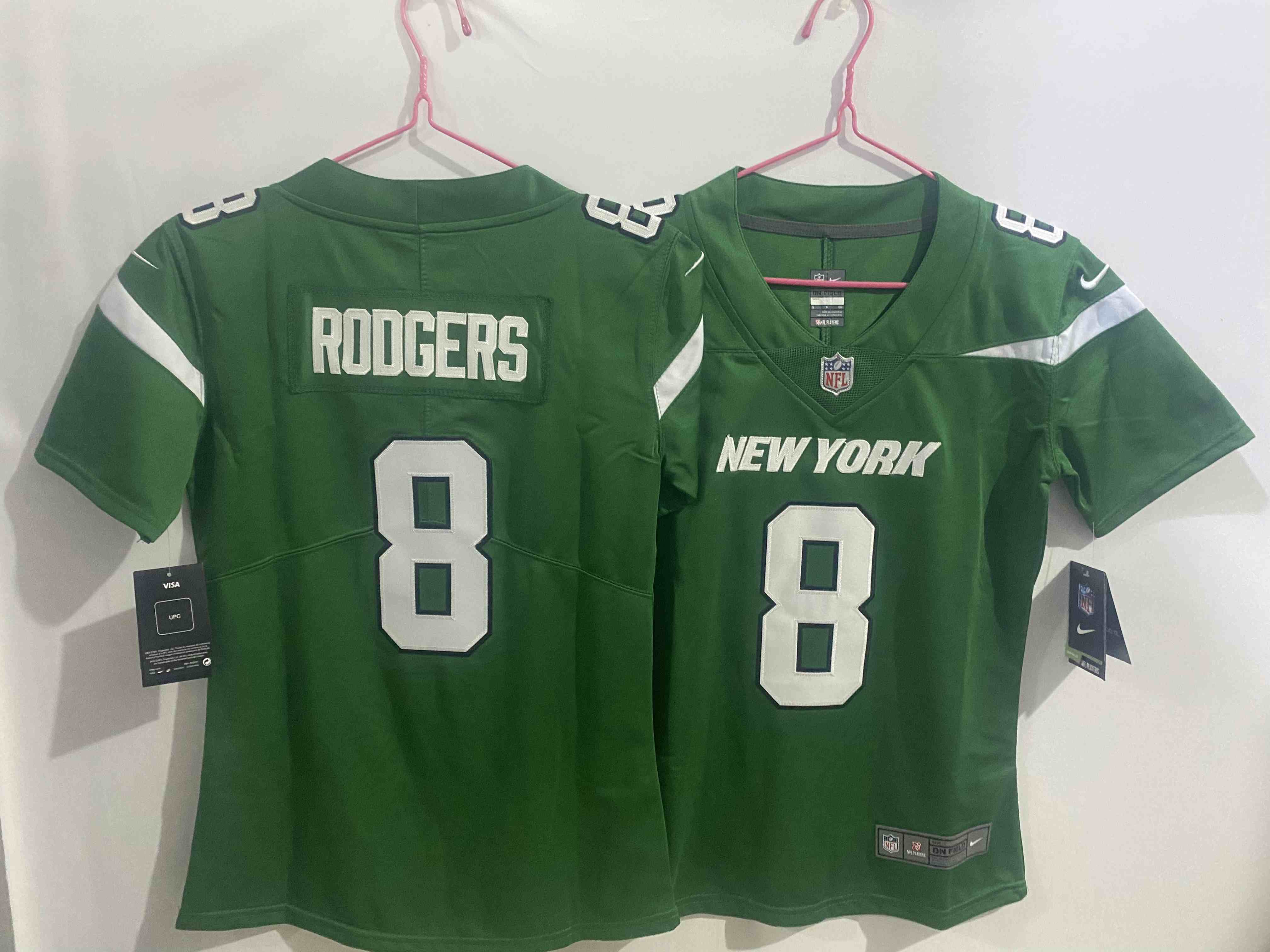Youth New York Jets #8 Aaron Rodgers Green Vapor Untouchable Limited Stitched Jersey