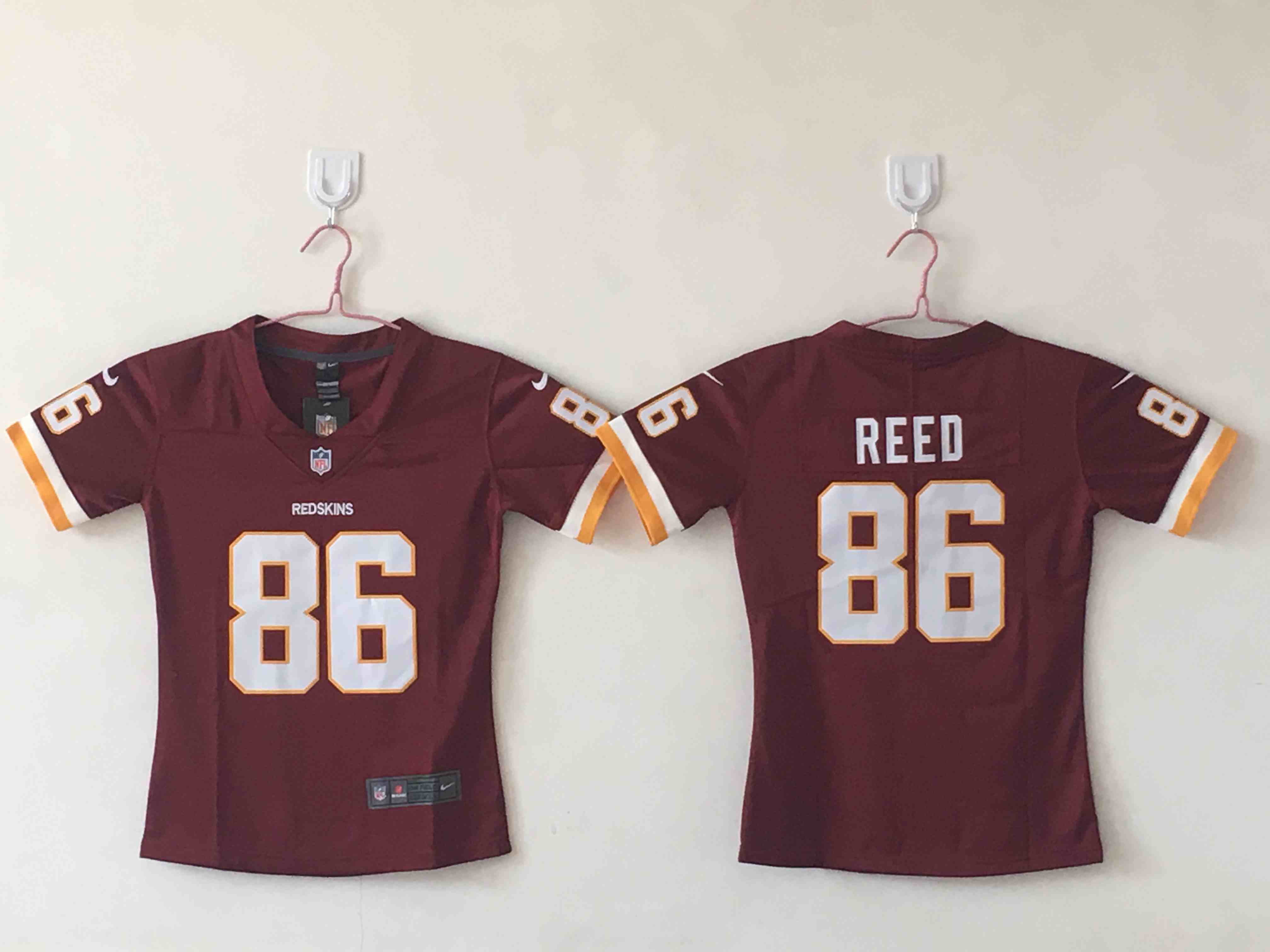 Women Washington Redskins 86 Jordan Reed red Limited Jerseys