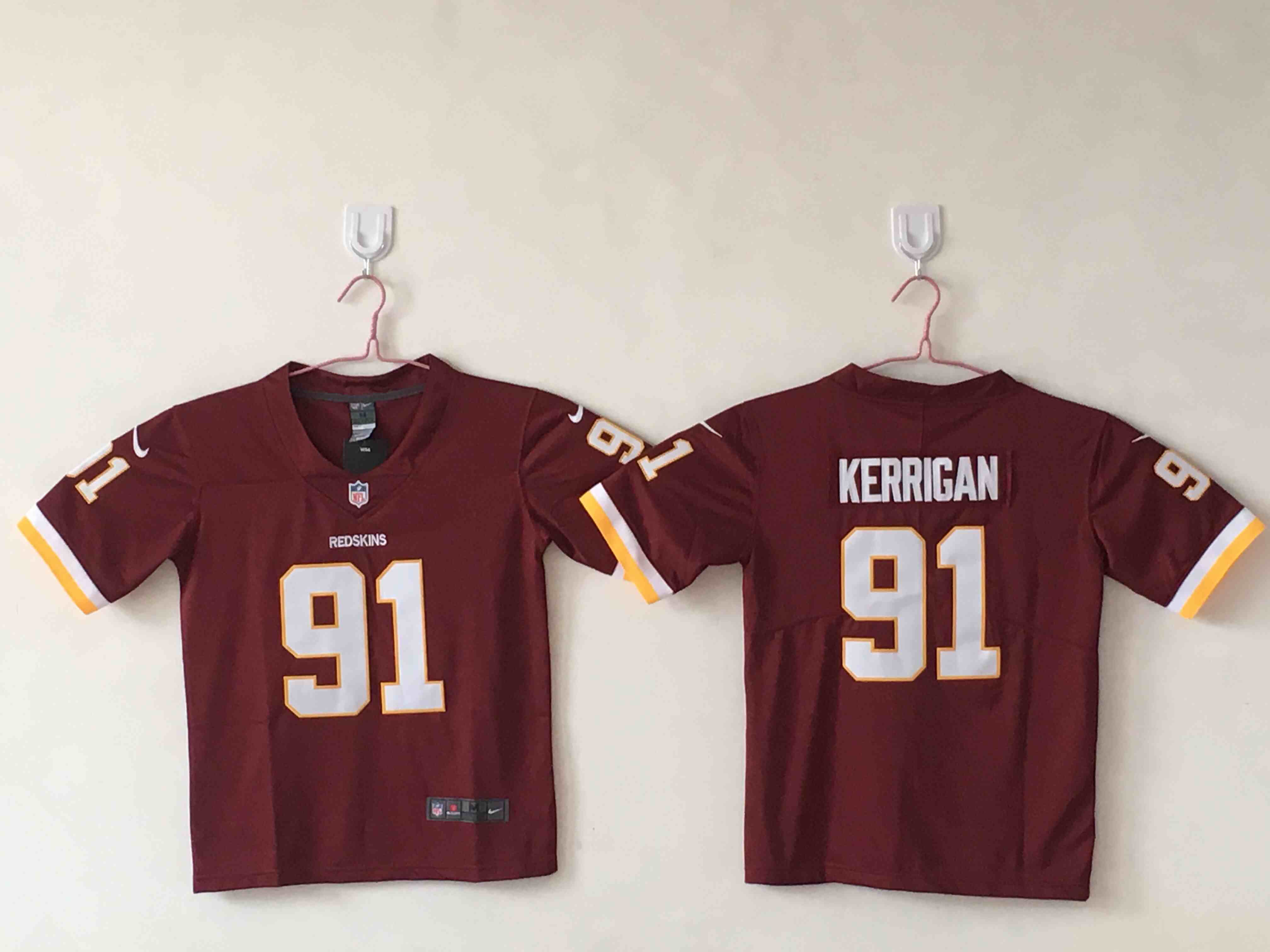Youth Washington Redskins 91 Ryan Kerrigan red Limited Jerseys