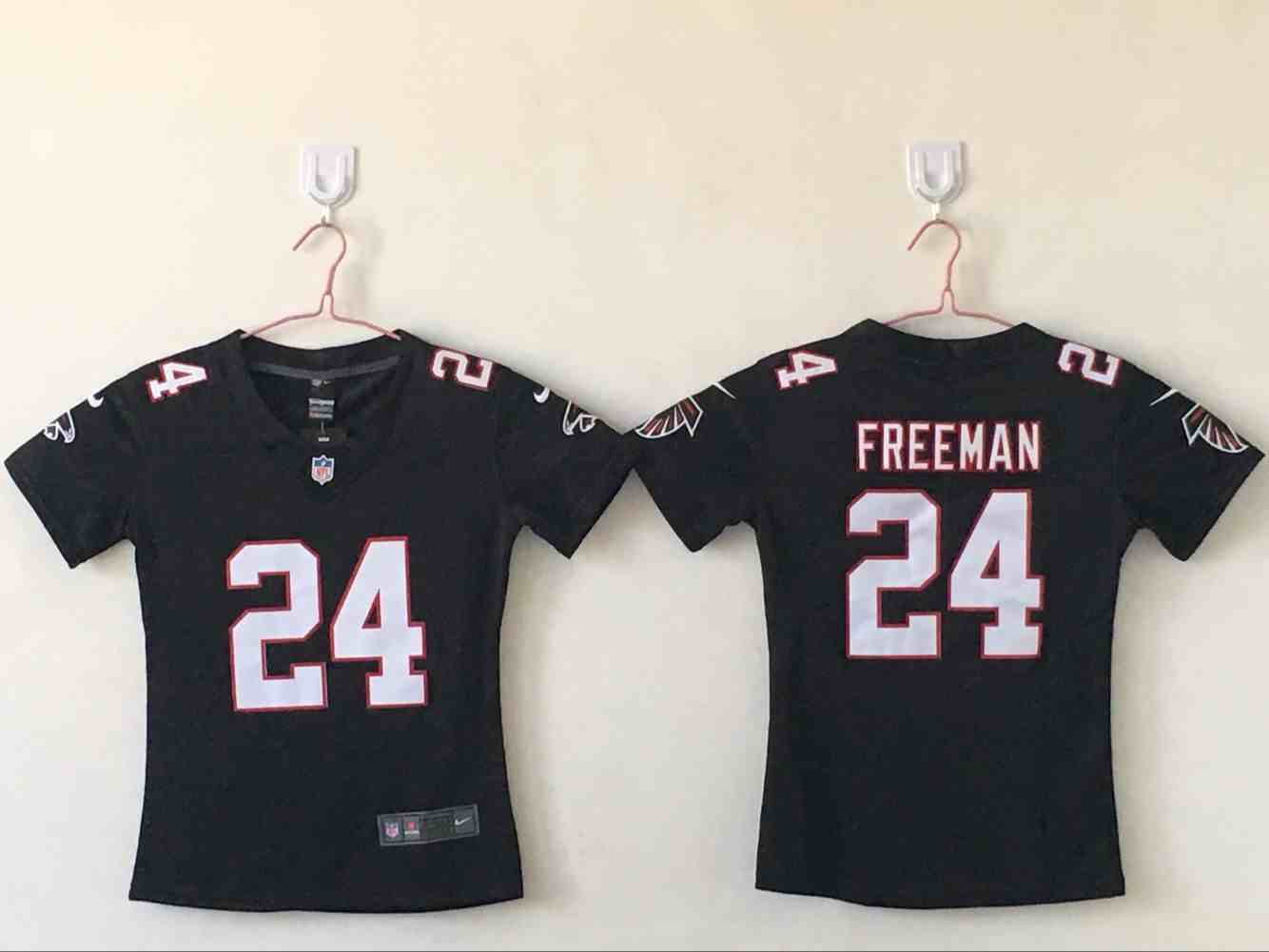 Women  Atlanta Falcons 24 Devonta Freeman Black  Vapor Untouchable Player Limited Jersey