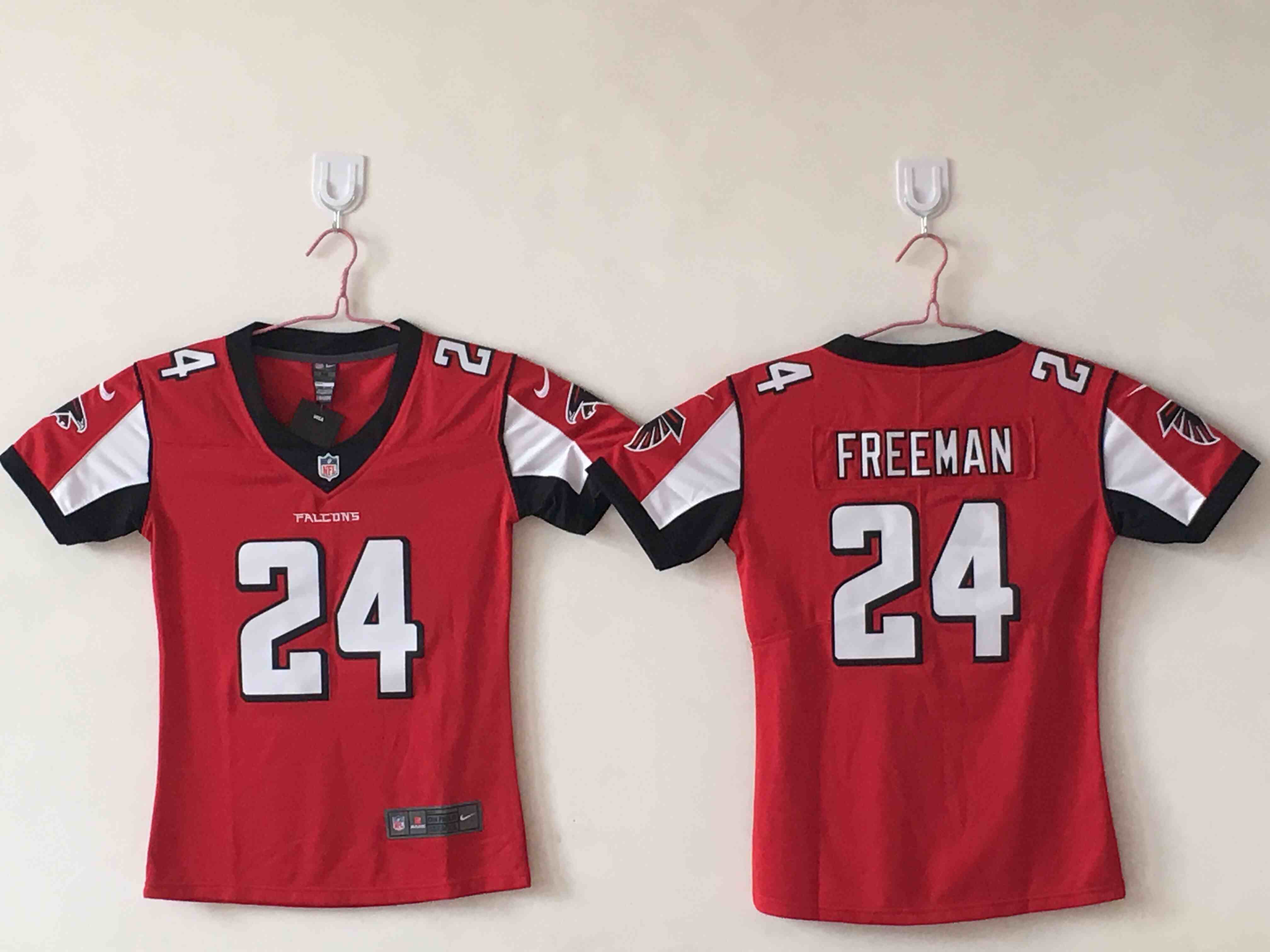 Women Atlanta Falcons 24 Devonta Freeman red  Vapor Untouchable Player Limited Jersey