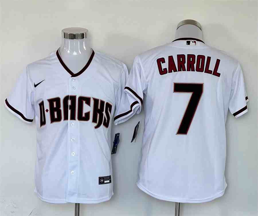Men's Arizona Diamondbacks #7 Corbin Carroll  White Nike Sand City Connect Replica Player Jersey
