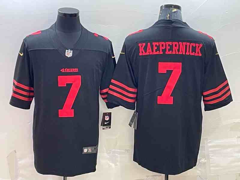 Men's San Francisco 49ers #7 Colin Kaepernick 2022 New Black Vapor Untouchable Limited Stitched Jersey