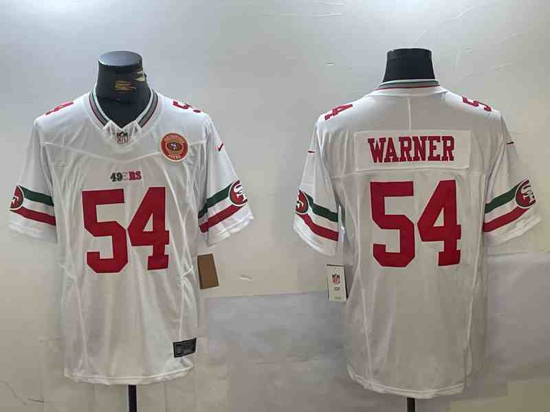 Men's San Francisco 49ers #54  Fred Warner White F.U.S.E. Mexico Vapor Limited Stitched Football Jersey