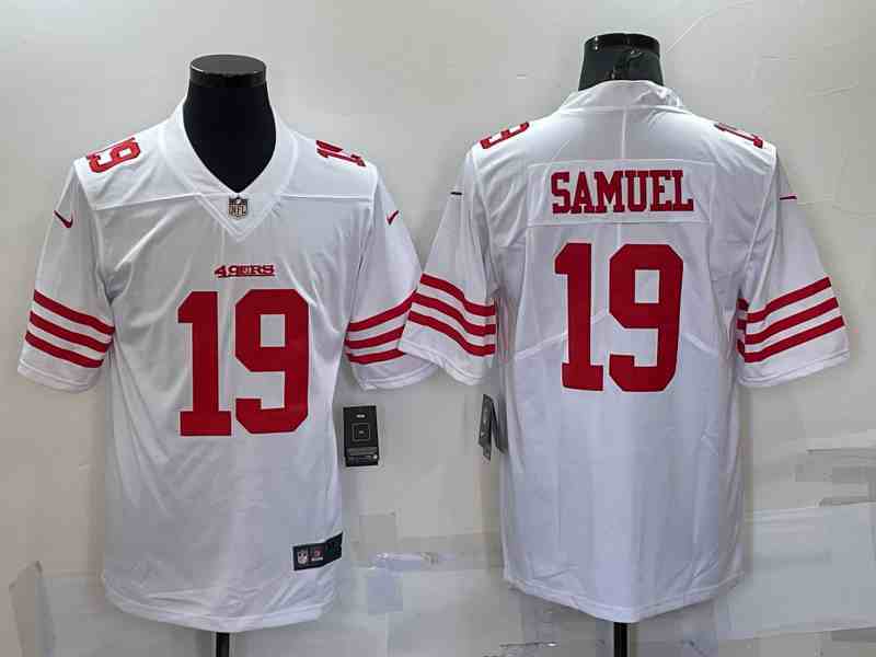 Men's San Francisco 49ers #19 Deebo Samuel 2022 White Vapor Limited Jersey