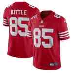 Men's San Francisco 49ers #85 George Kittle 2022 Red With 1-Star C Patch Vapor Untouchable Limited Stitched Football Jersey