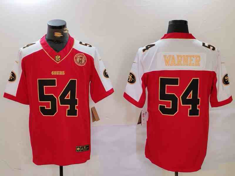Men's San Francisco 49ers #54 Fred Warner Red F.U.S.E. Golden Gate Bridge With Patch Alternate Vapor Limited Stitched Football Jersey