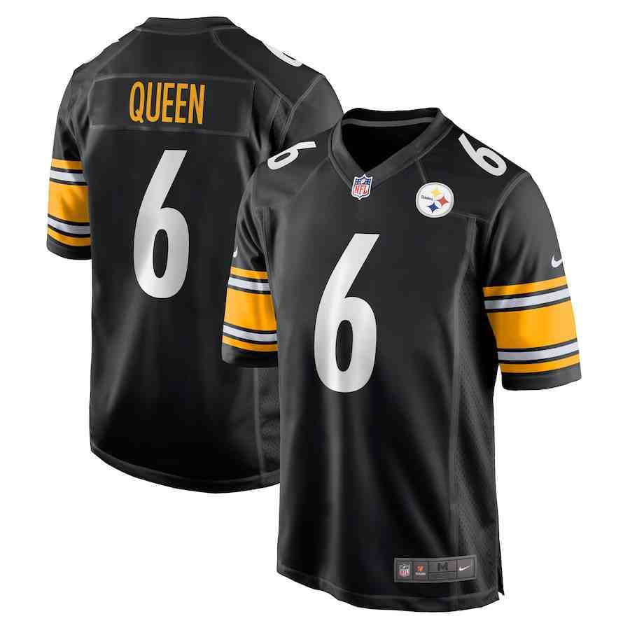 Men's Pittsburgh Steelers #6 Patrick Queen Black Vapor Untouchable Limited Stitched Jersey