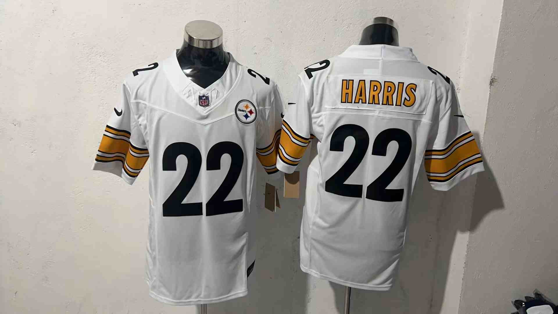 Men's Pittsburgh Steelers #22 Najee Harris White  F.U.S.E. Vapor Untouchable Limited Stitched Jersey