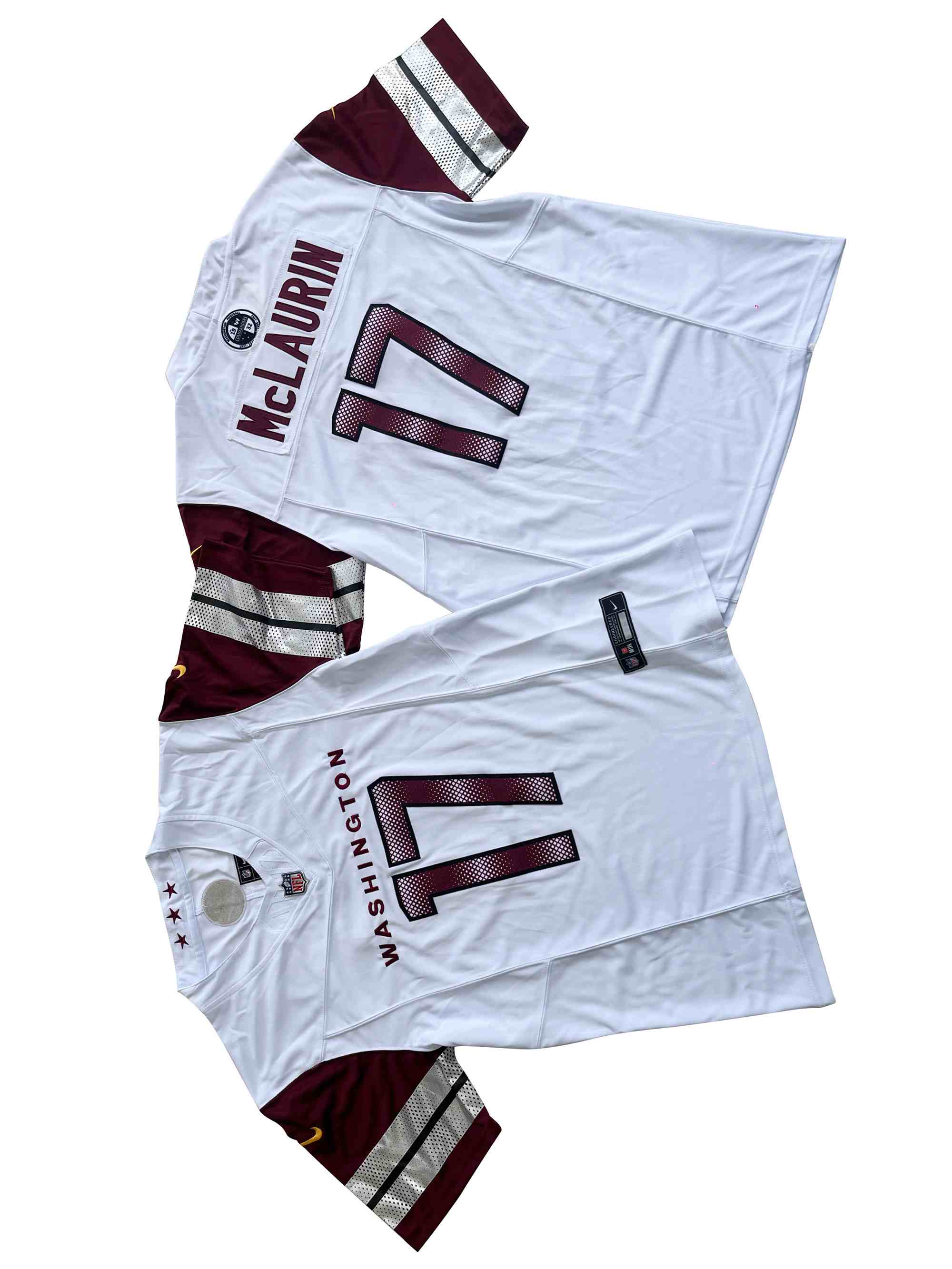 Men's Washington Commanders #17 Terry McLaurin Nike White Vapor F.U.S.E. Limited Jersey