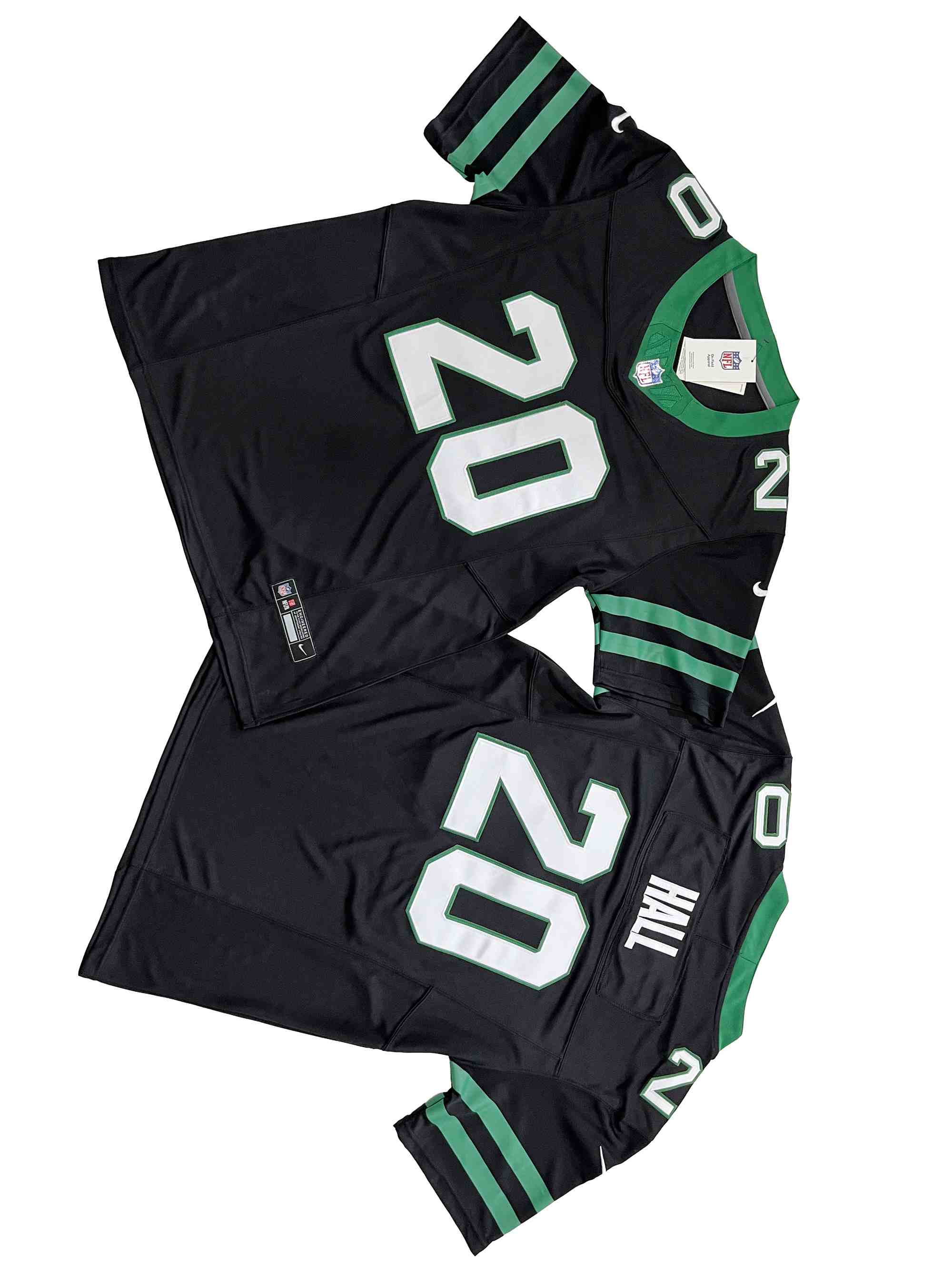 Men's New York Jets 20# Breece Hall Gardner  Legacy Black Vapor F.U.S.E. Limited Jersey