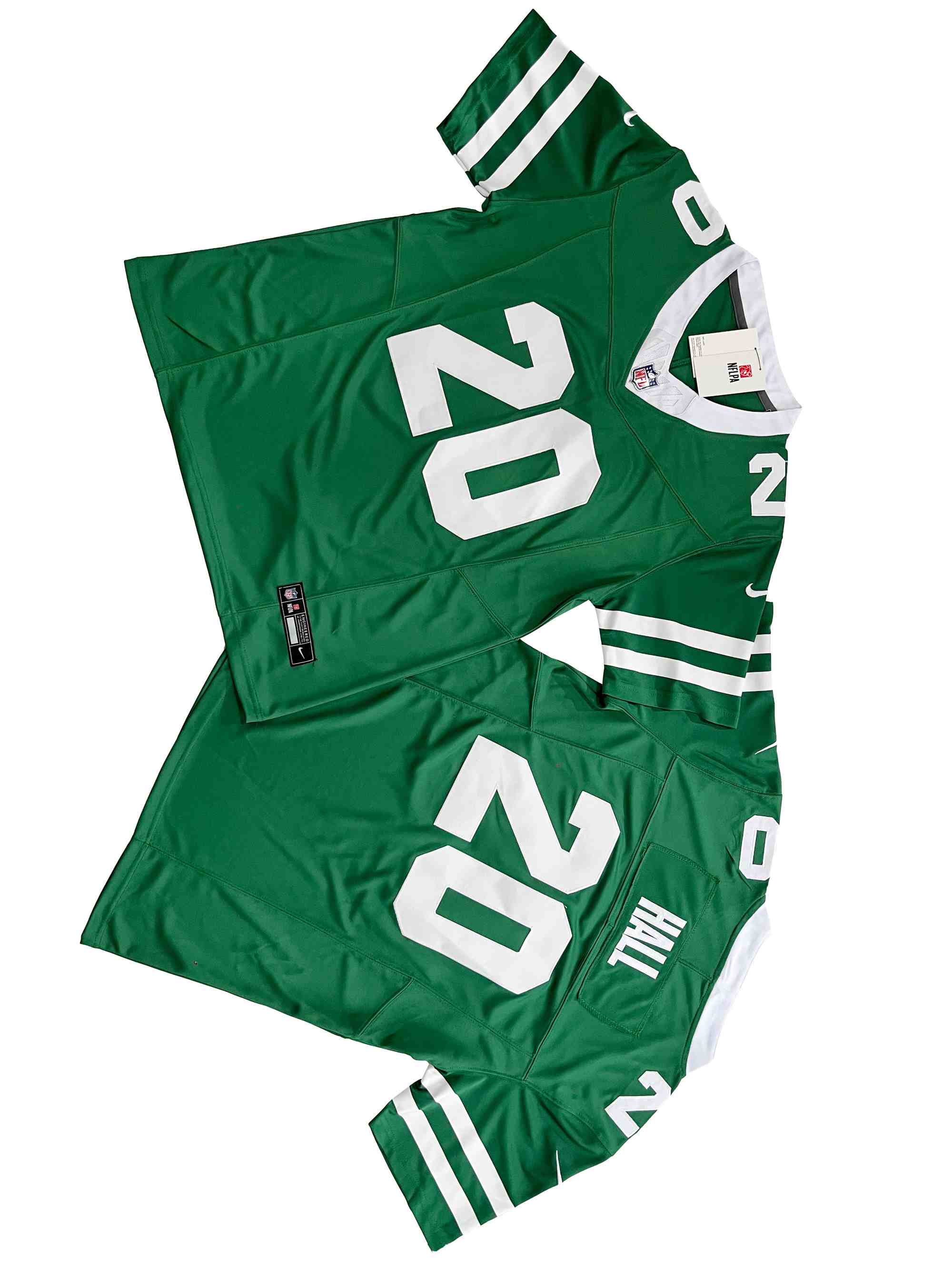 Men's New York Jets 20# Breece Hall Gardner  Legacy Green Vapor F.U.S.E. Limited Jersey