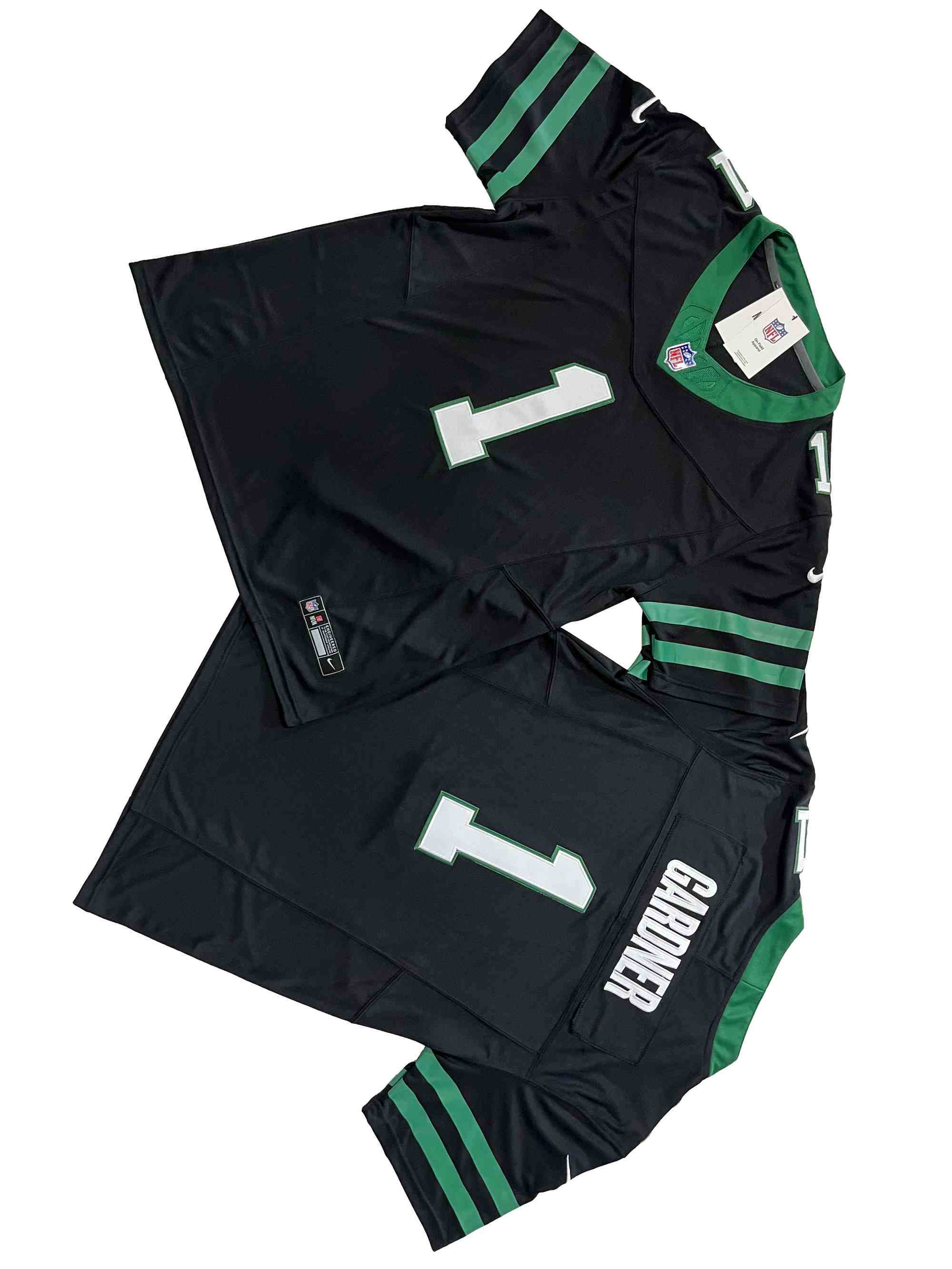 Men's New York Jets 1# Ahmad Sauce Gardner  Legacy Black Vapor F.U.S.E. Limited Jersey