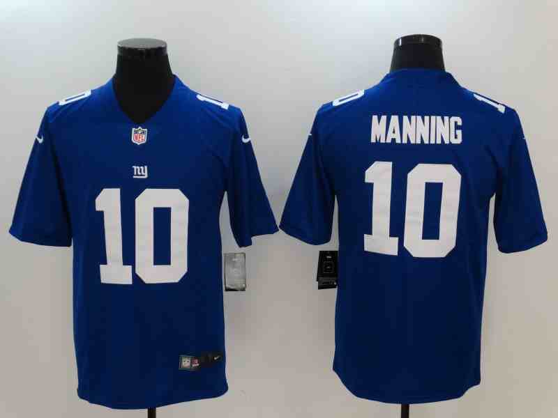 Men's New York Giants #10 Eli Manning Blue Vapor Untouchable Limited Stitched Jersey