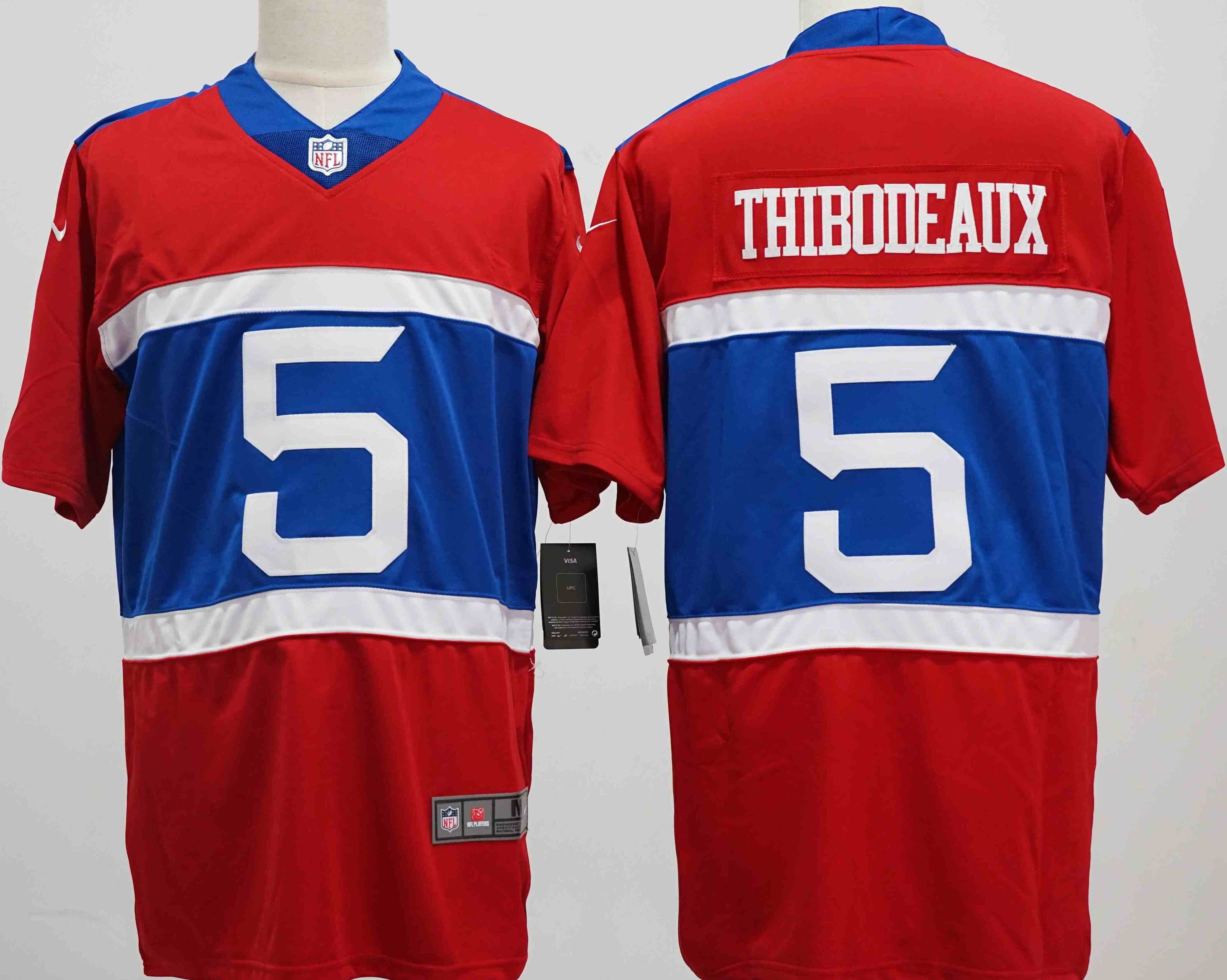 Men's New York Giants #5 Kayvon Thibodeaux Century Red Alternate Vapor Limited Stitched Football Jersey