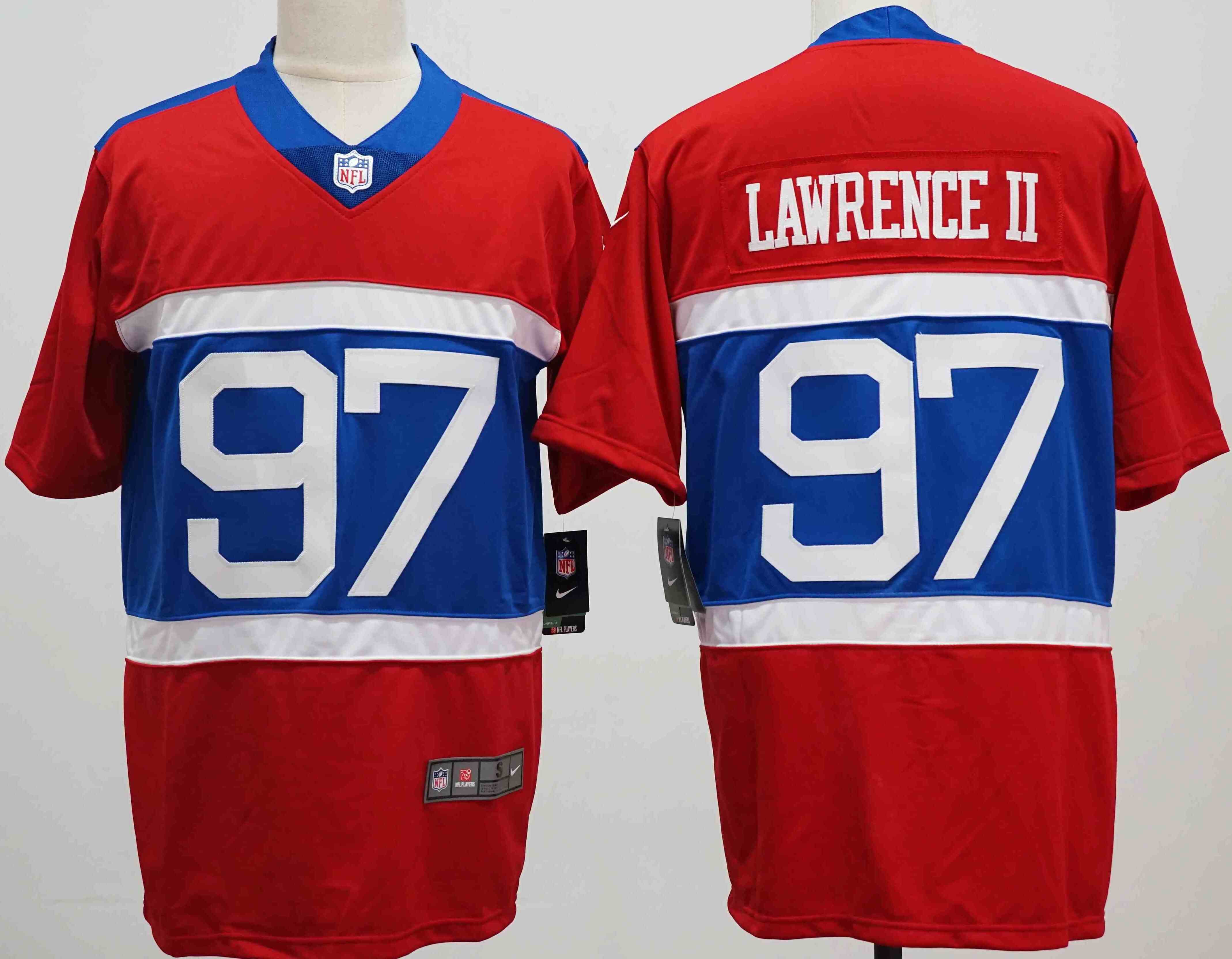 Men's New York Giants #97 Dexter Lawrence II Century Red Alternate Vapor Limited Stitched Football Jersey