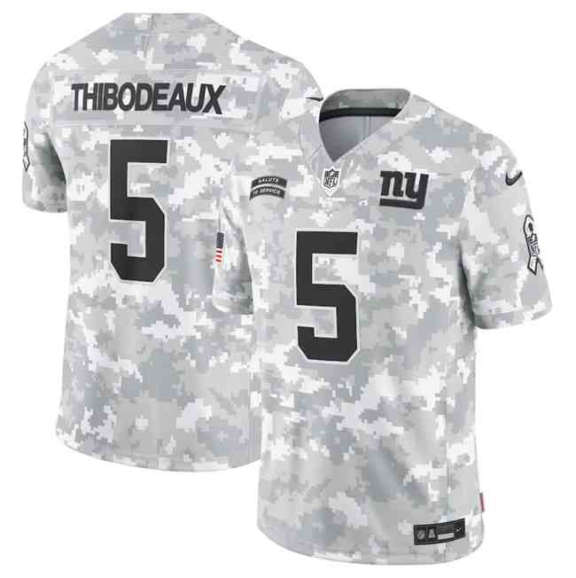Men's New York Giants #5 Kayvon Thibodeaux 2024 F.U.S.E Arctic Camo Salute To Service Limited Stitched Football Jersey