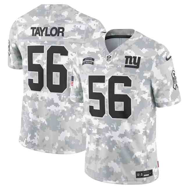 Men's New York Giants #56 Lawrence Taylor 2024 F.U.S.E Arctic Camo Salute To Service Limited Stitched Football Jersey