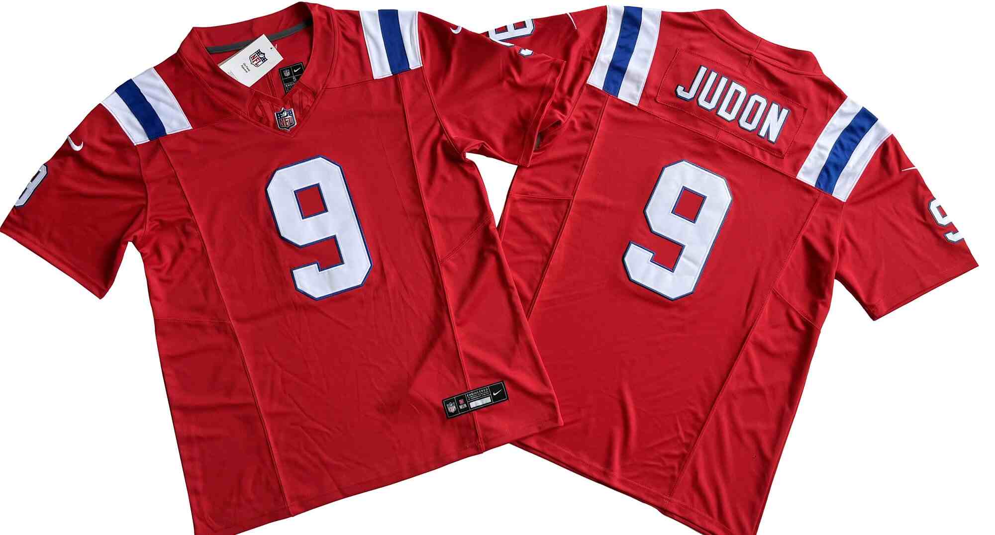Men's New England Patriots #9 Matthew Judon Red F.U.S.E. Vapor Limited Stitched Football Jersey