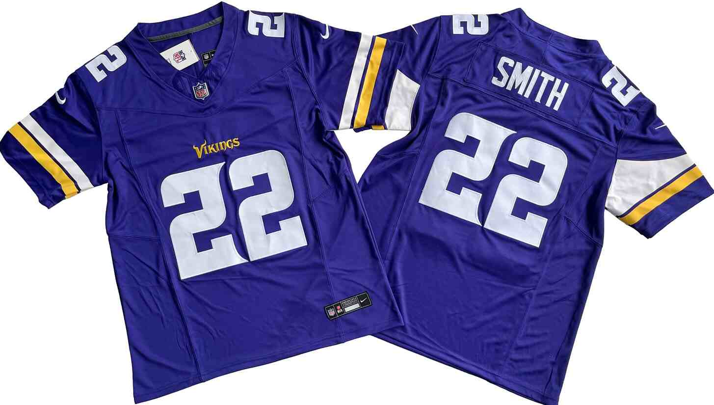 Men's Minnesota Vikings #22 Harrison Smith Purple  F.U.S.E. Vapor Untouchable Limited Stitched Jersey