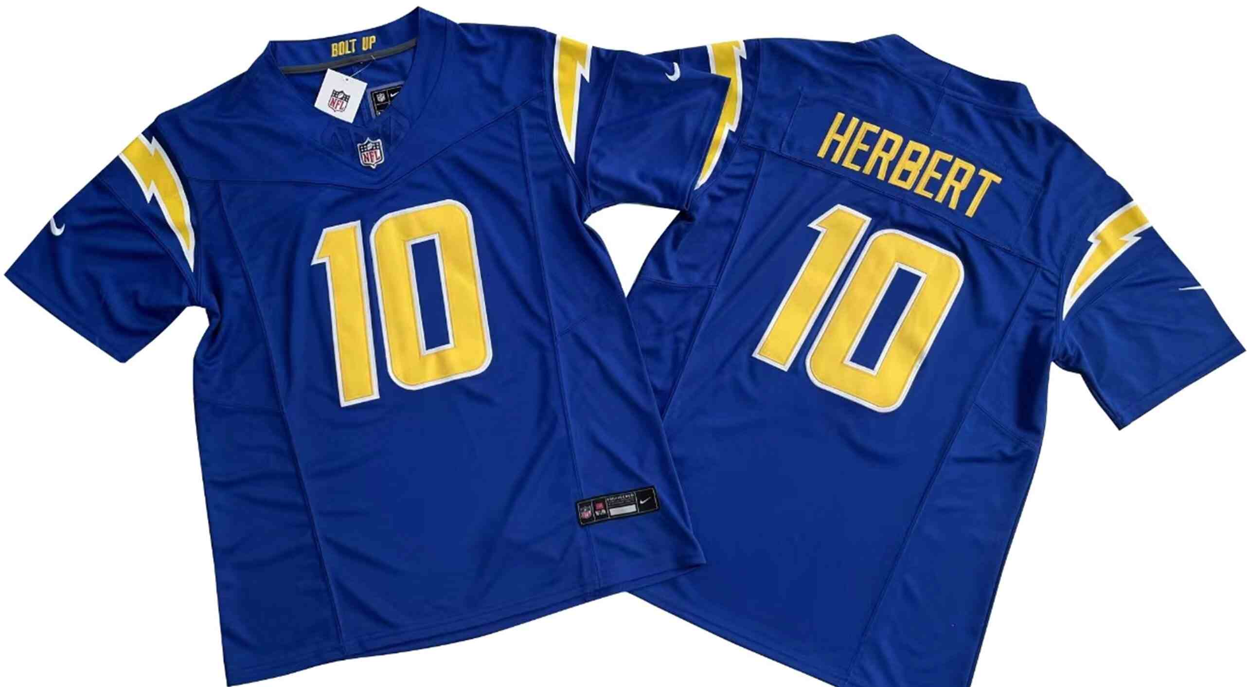 Men's Los Angeles Chargers #10 Justin Herbert Royal F.U.S.E. Vapor Untouchable Limited Stitched Jersey
