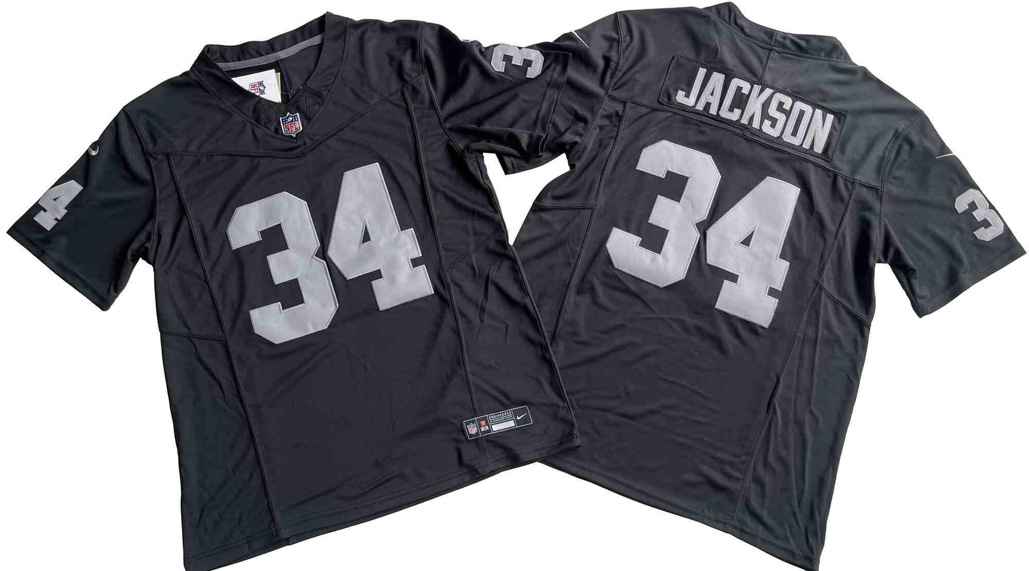 Men's Las Vegas Raiders #34 Bo Jackson Black  F.U.S.E Vapor Untouchable Stitched Football Jersey