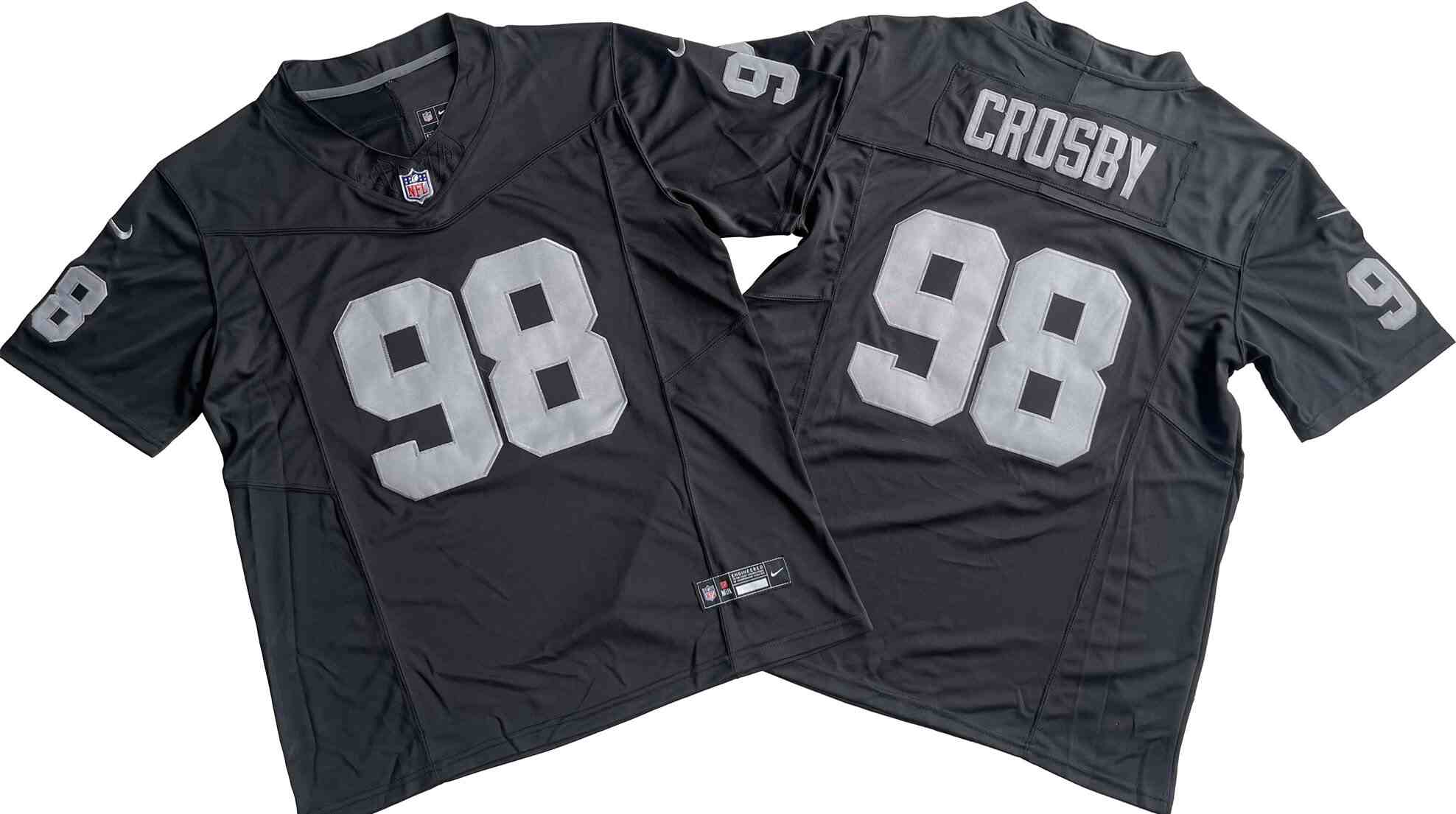 Men's Las Vegas Raiders 98# Maxx Crosby Black Vapor F.U.S.E. Limited Jersey