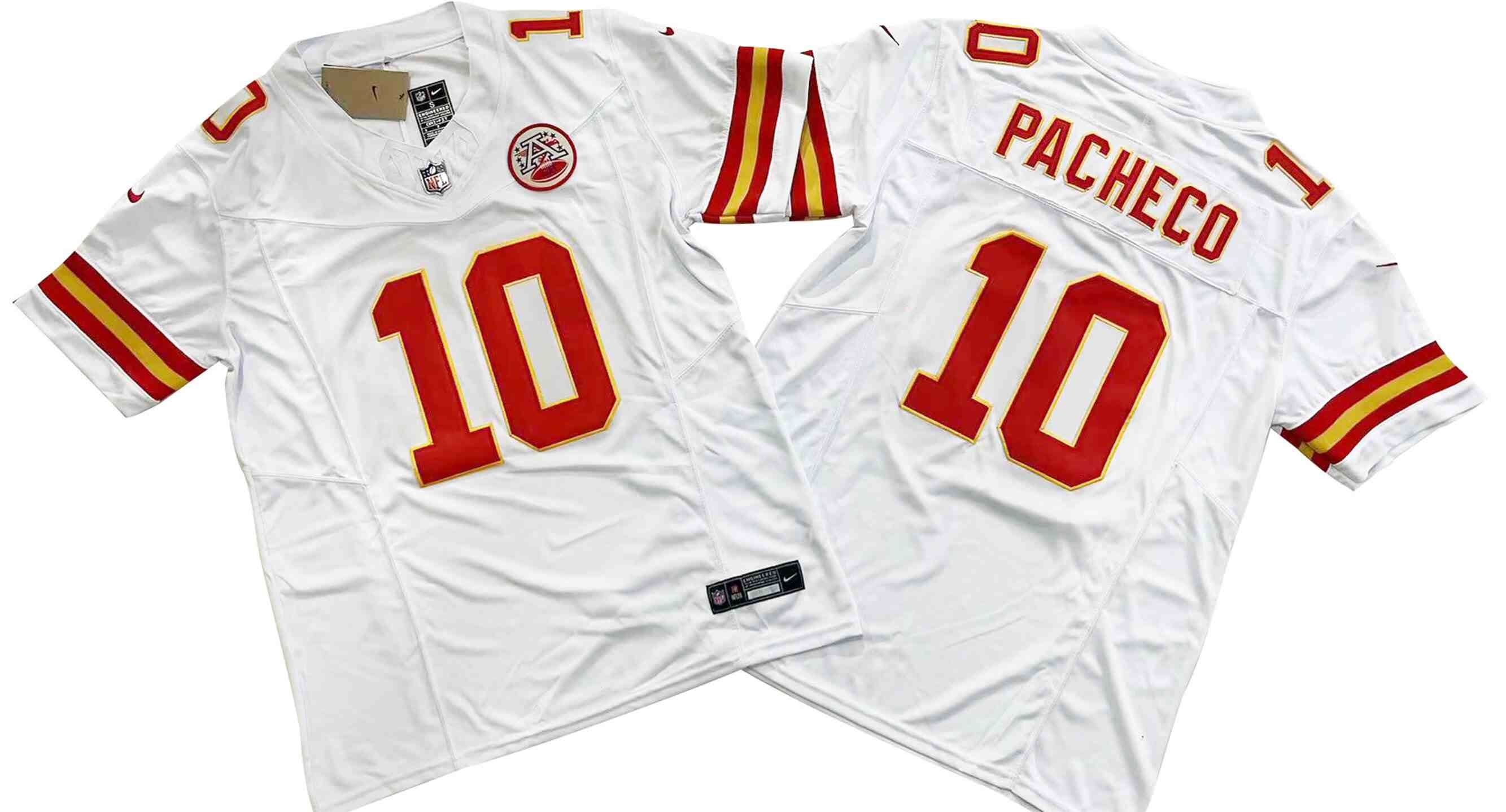 Men's  Kansas City Chiefs #10 Isiah Pacheco  White F.U.S.E. Vapor Untouchable Limited Stitched Jersey
