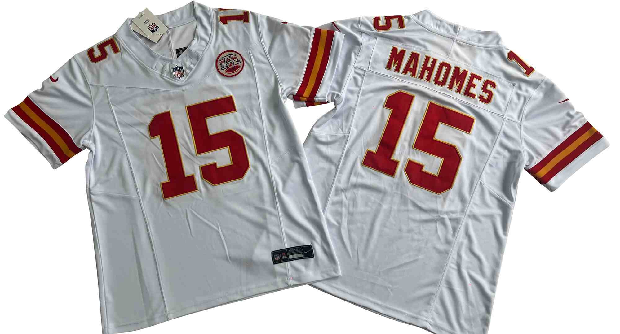 Men's Kansas City Chiefs #15 Patrick Mahomes White F.U.S.E. Vapor Untouchable Limited Stitched Jersey