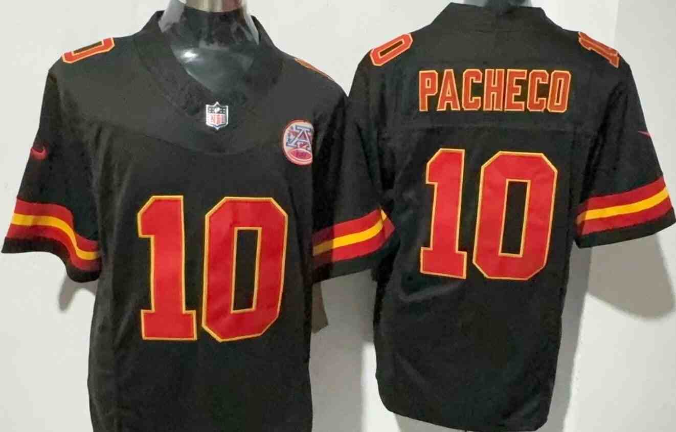 Men's  Kansas City Chiefs #10 Isiah Pacheco Black F.U.S.E. Vapor Untouchable Limited Stitched Jersey