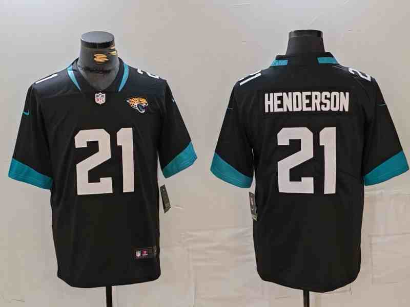 Men's Jacksonville Jaguars #21 C.J. Henderson Black Vapor Untouchable Limited Football Stitched Jersey
