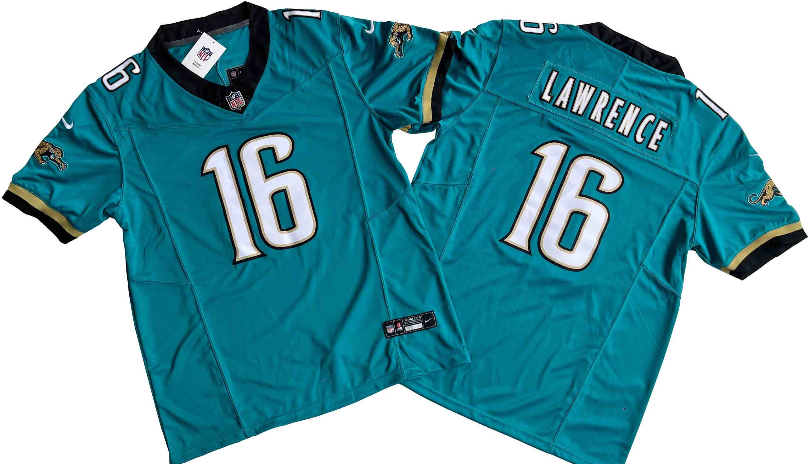 Men's Jacksonville Jaguars #16 Trevor Lawrence Teal Prowler Throwback Vapor F.U.S.E. Limited Jersey