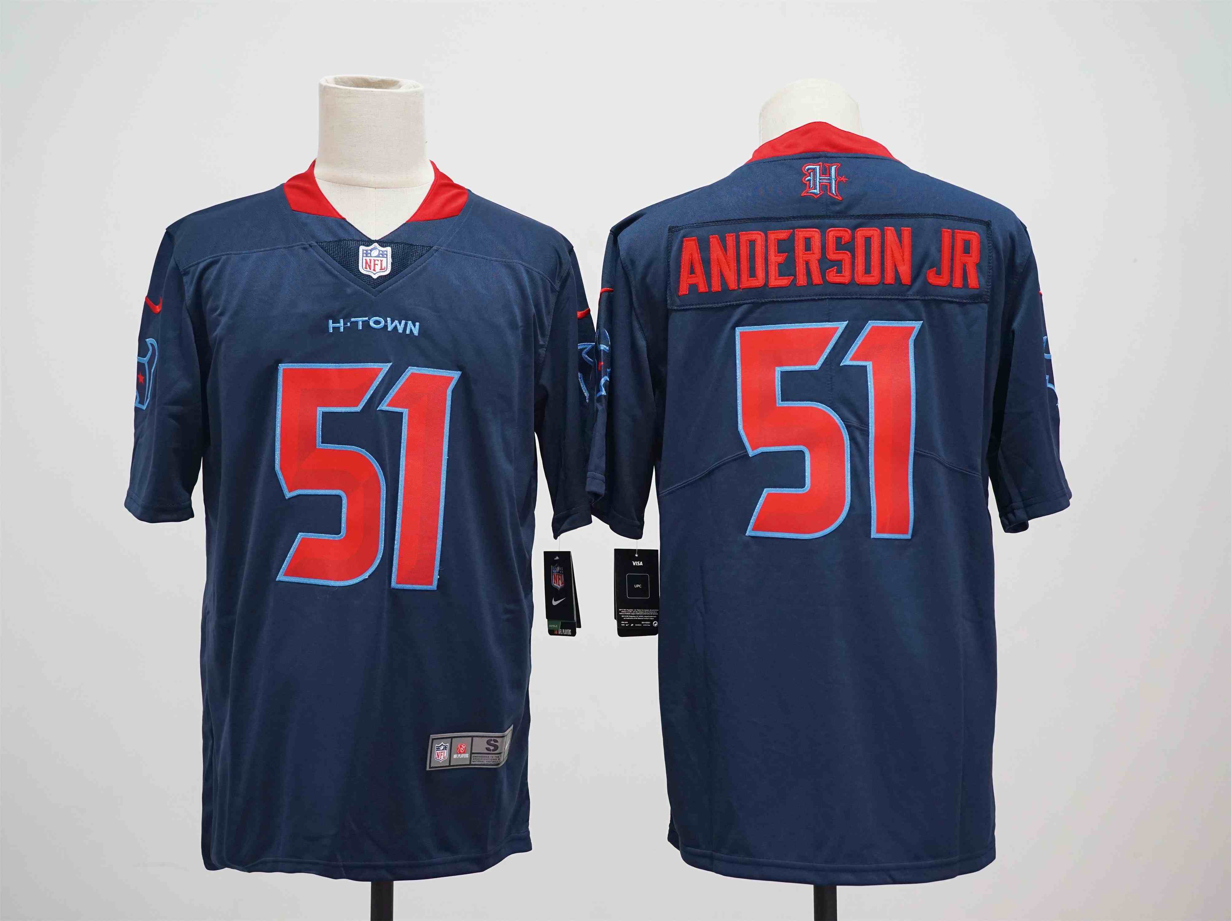 Men's Houston Texans #51 Will Anderson Jr Navy Vapor Football Stitched Jersey