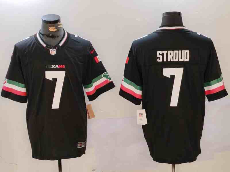 Men's Houston Texans #7 C.J. Stroud Black Mexico F.U.S.E. Vapor Limited Stitched Jersey
