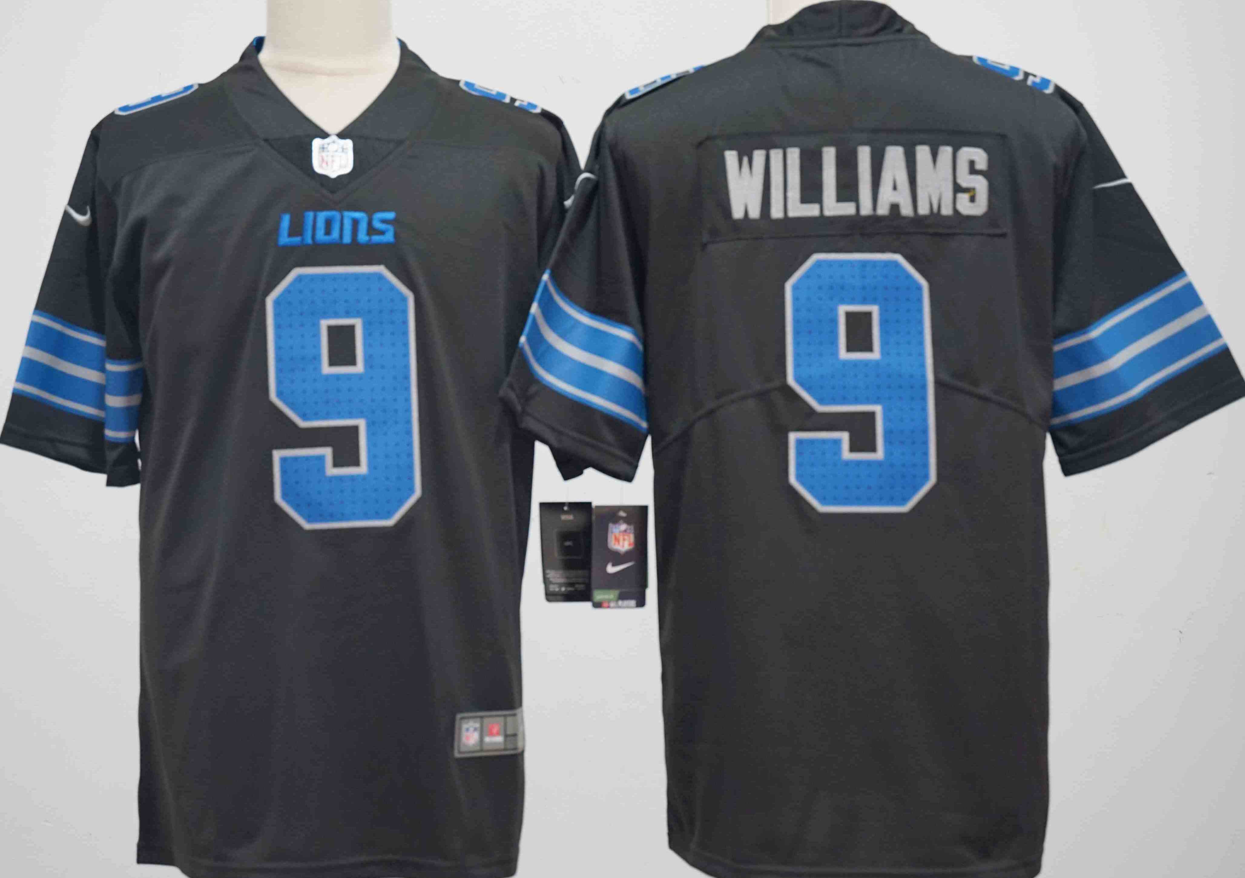 Men's Detroit Lions #9 Jameson Williams 2nd Alternate Vapor Limited Stitched Jersey