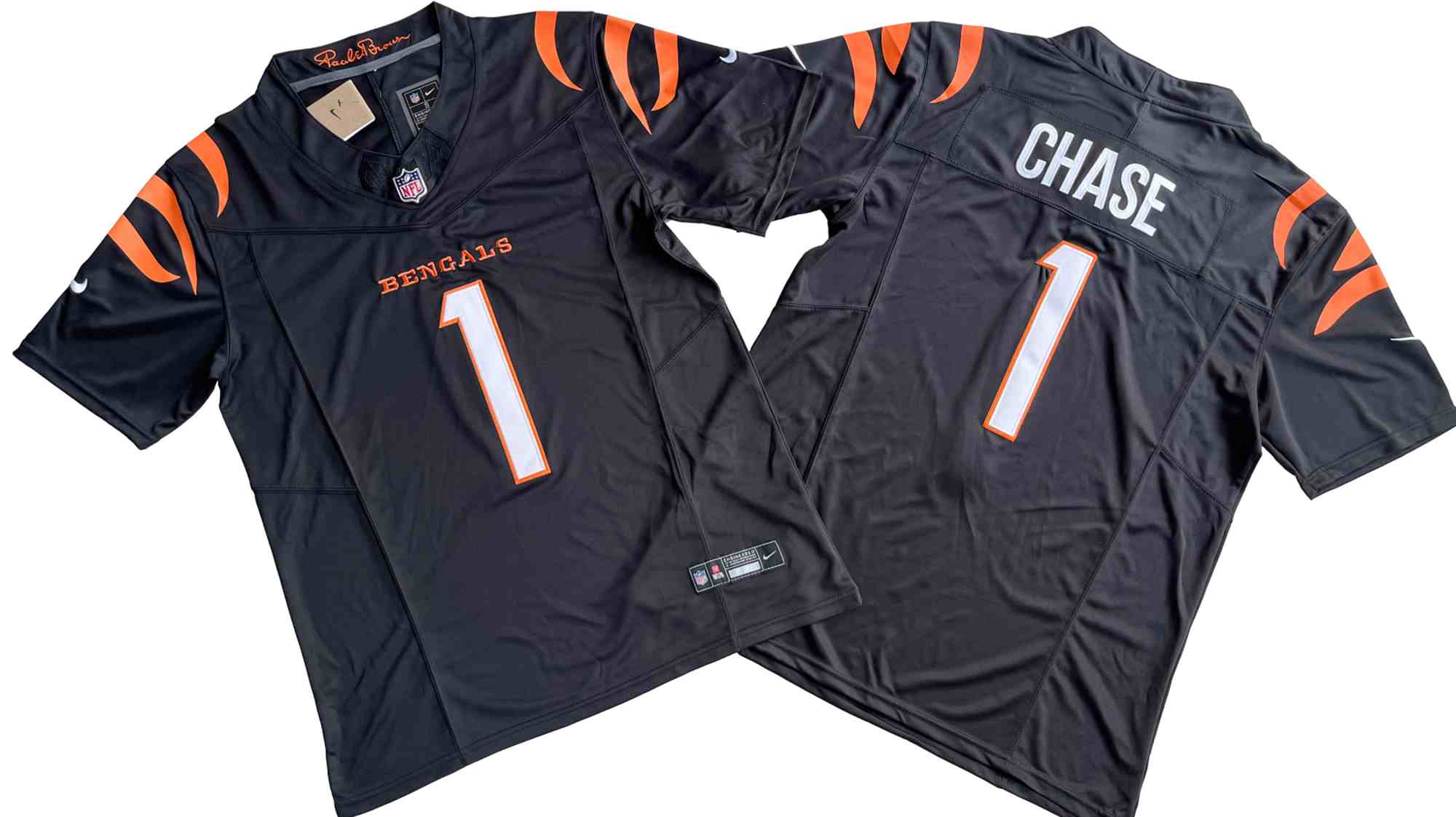 Men's Cincinnati Bengals #1 Ja'Marr Chase Black F.U.S.E. Vapor Untouchable Limited Stitched Jersey