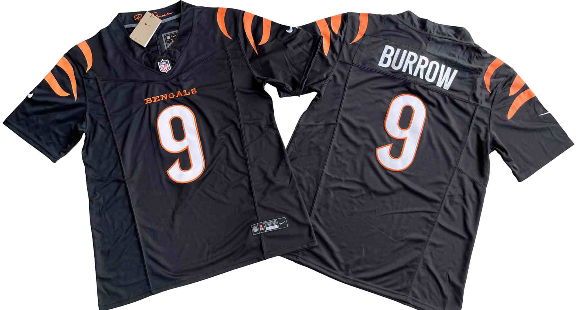 Men's Cincinnati Bengals #9 Joe Burrow Black F.U.S.E. Vapor Untouchable Limited Stitched Jersey