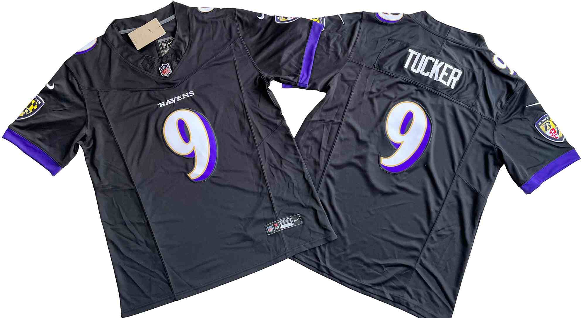 Men's Baltimore Ravens #9 Justin Tucker F.U.S.E. Black Vapor Limited Football Stitched Jersey