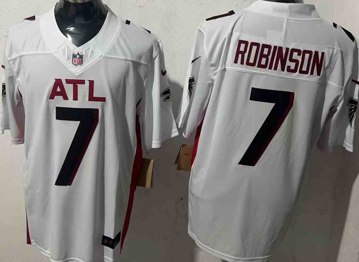 Men's Atlanta Falcons #7 Bijan Robinson White  F.U.S.E. Vapor Untouchable Limited Football Stitched Jersey