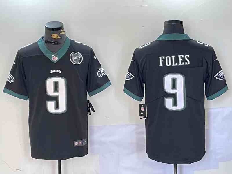 Men's Philadelphia Eagles #9 Nick Foles Limited Black Vapor Untouchable Jersey-1