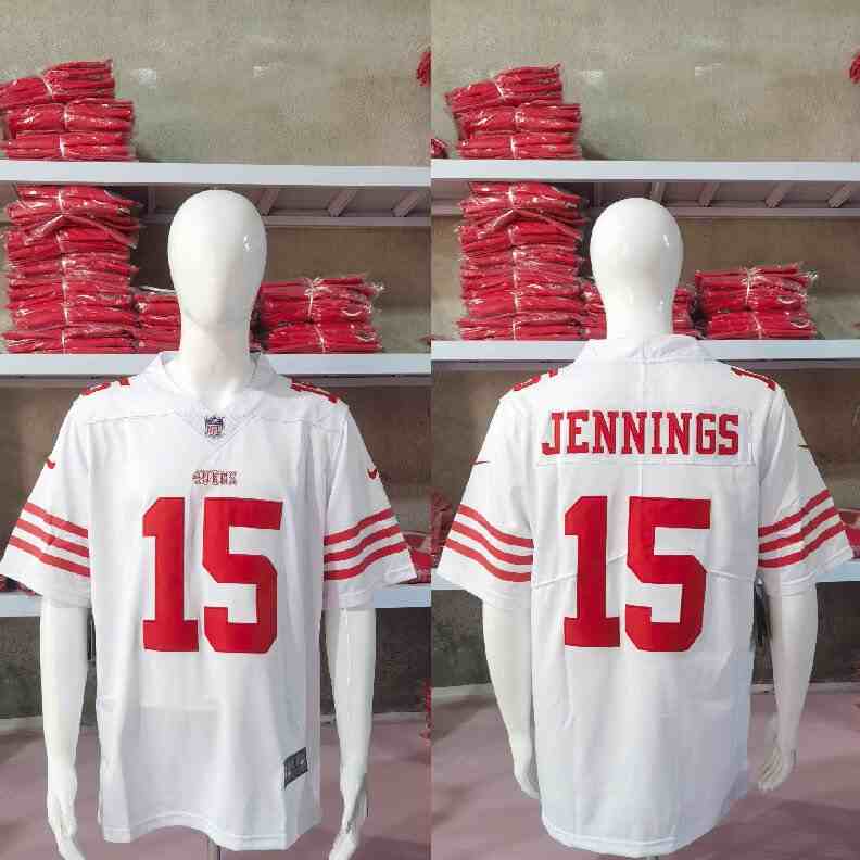 Men's San Francisco 49ers #15 Jauan Jennings White Vapor Untouchable Limited Stitched Jersey