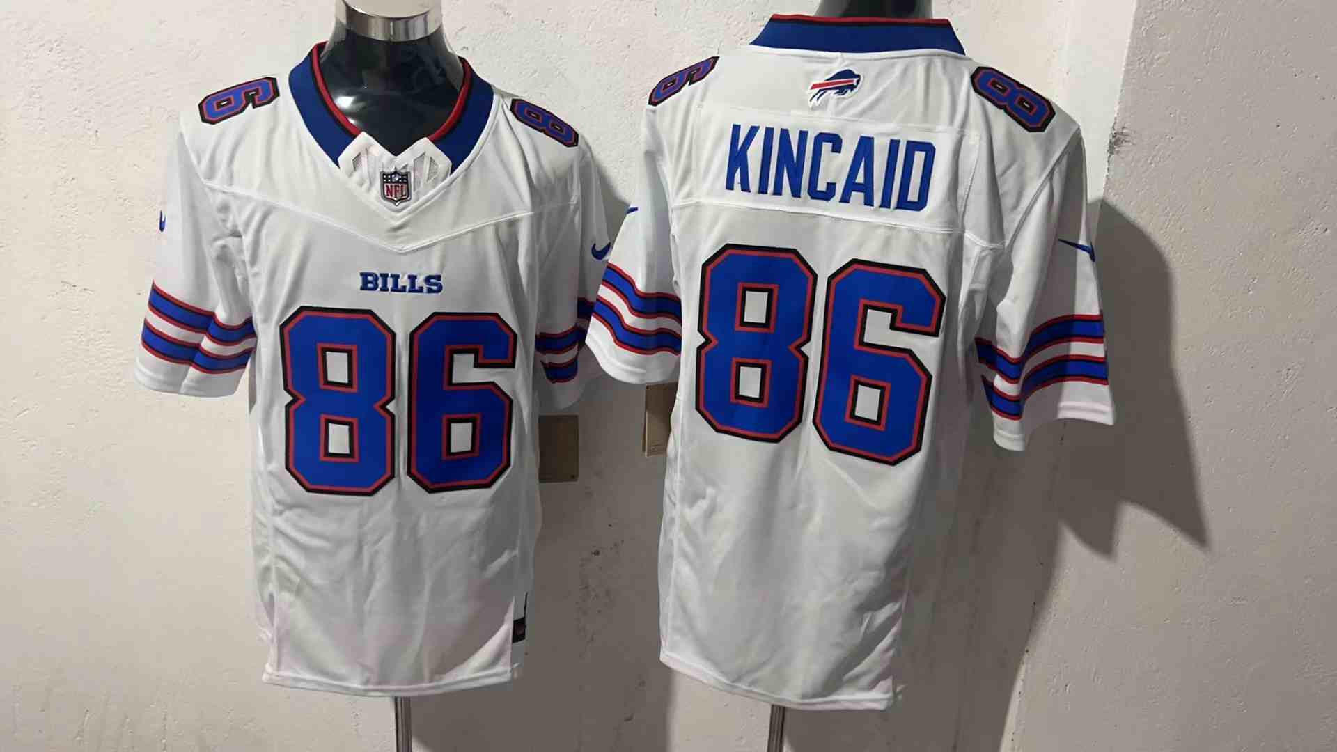 Men's Buffalo Bills #86 Dalton Kincaid White 2024 F.U.S.E. Vapor Untouchable Limited Stitched Football Jersey