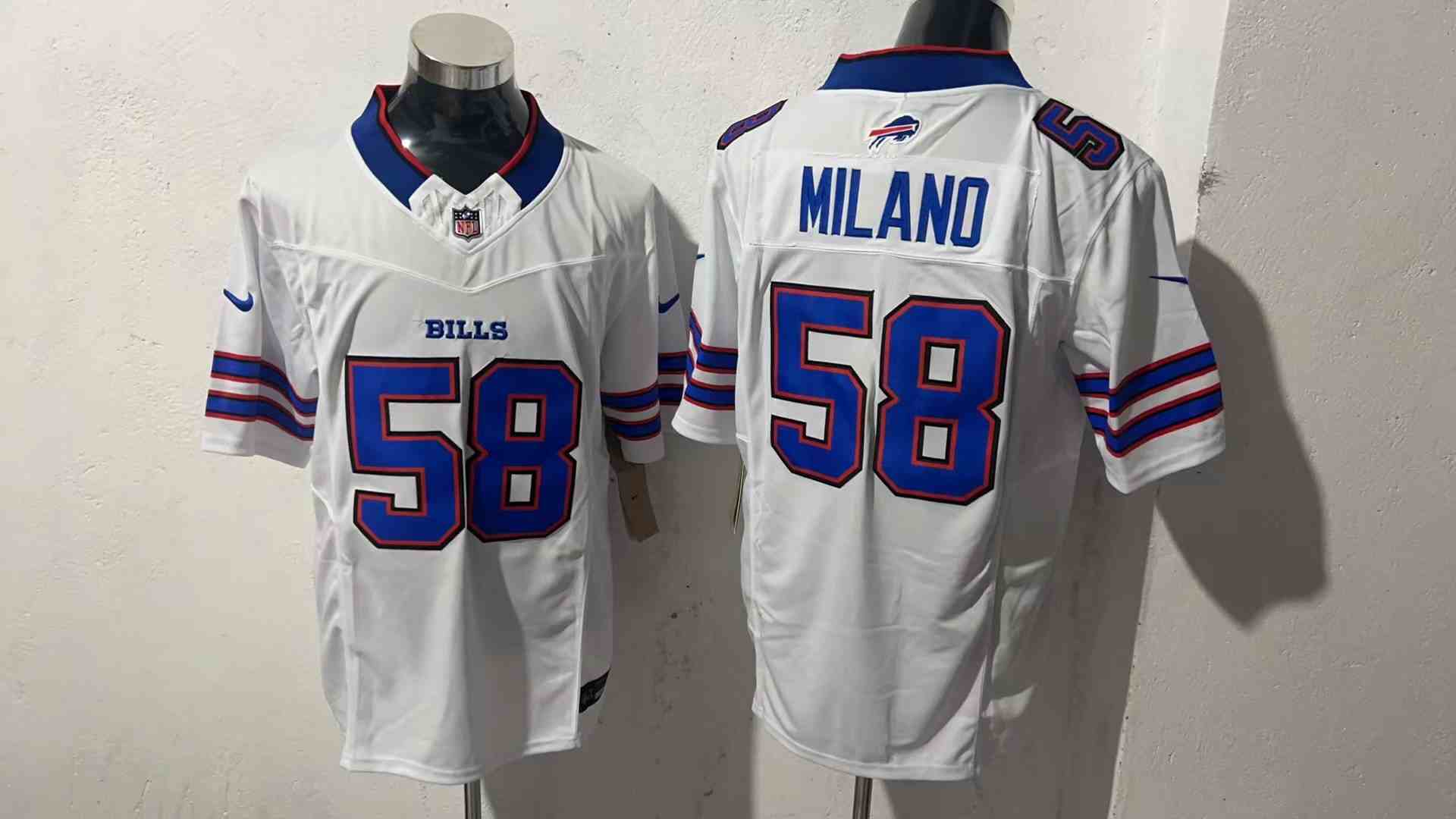 Men's Buffalo Bills #58 Matt Milano White 2024 F.U.S.E. Vapor Untouchable Limited Stitched Football Jersey