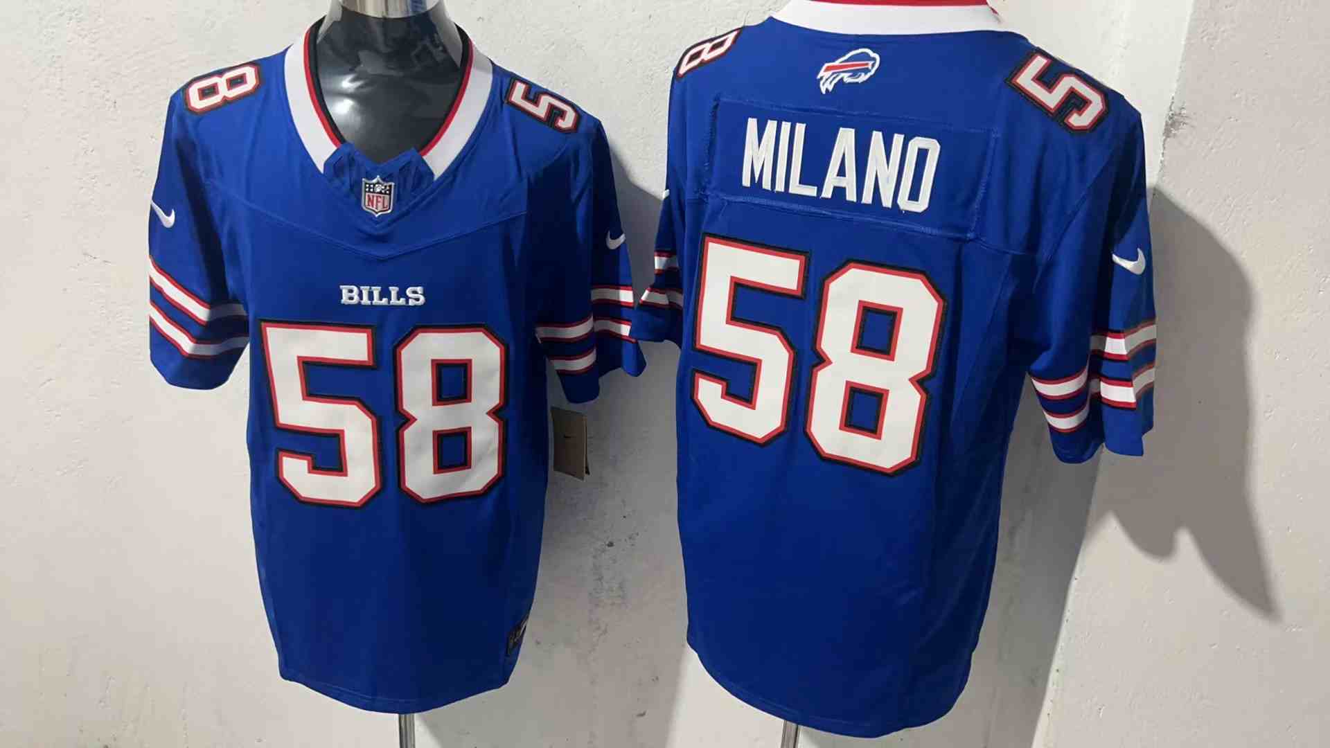 Men's Buffalo Bills #58 Matt Milano  Blue  2024 F.U.S.E. Vapor Untouchable Limited Stitched Football Jersey