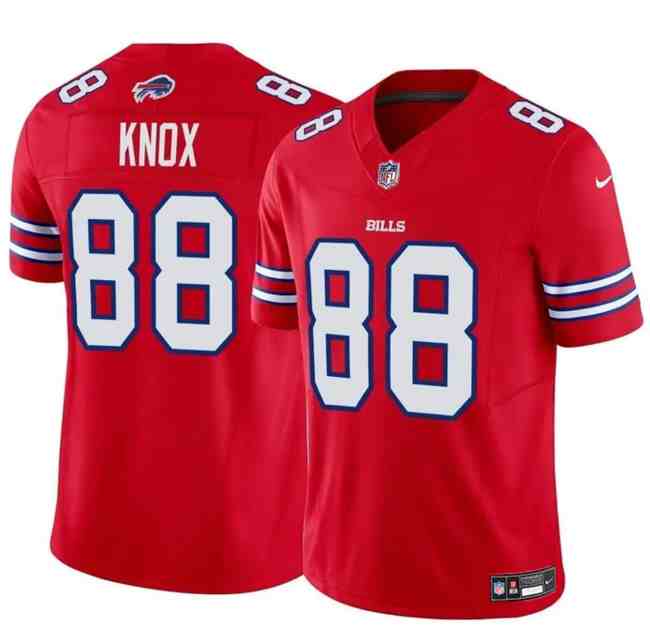 Men's Buffalo Bills #88 Dawson Knox Red 2024 F.U.S.E. Vapor Untouchable Limited Stitched Football Jersey