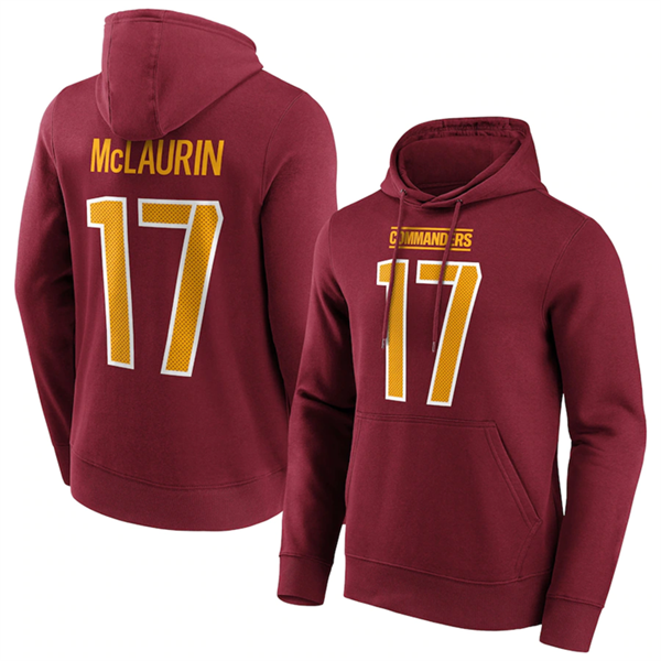 Men's Washington Commanders #17 Terry McLaurin Red  Hoodie