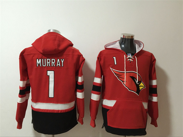 Men's Arizona Cardinals #1 Kyler Murray Red Ageless Must-Have Lace-Up Pullover  Hoodie