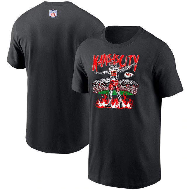 Men's Kansas City Chiefs  Black T-Shirt