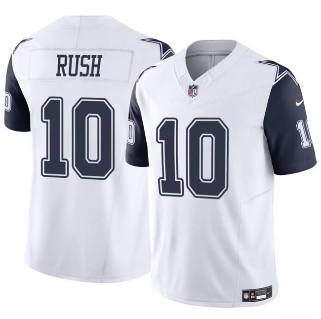 Men's Dallas Cowboys #10 Cooper Rush White 2023 F.U.S.E Vapor Untouchable Limited Stitched Football  Jersey